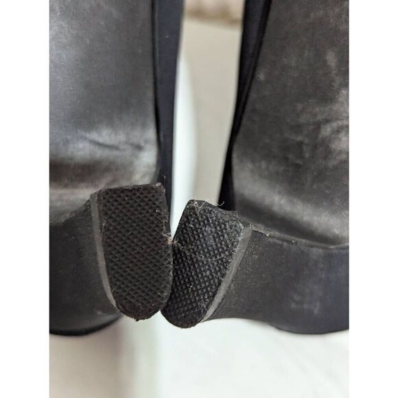 Night Life Women's Black Fabric Rosette Trimmed Pump  Flat Shoe Size 9M - Picture 8 of 9